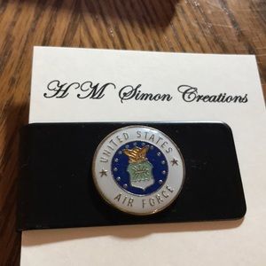 HM Simon Creation Accessories - US Air Force Stainless Steel Money Clip A-10-44 HM Simon Creation Accessories - US Air Force Stainless Steel Money Clip A-10-44